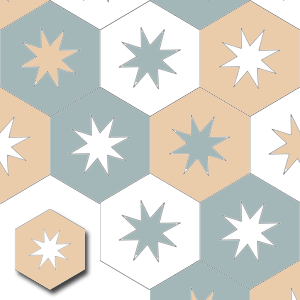 handmade cement tiles HEX012