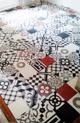 Arabesque tiles cement mosaic